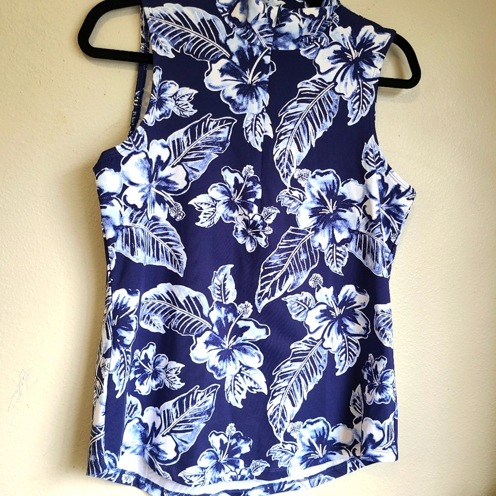 Tommy bahama Aubrey Gulf Shore Gardens IslandZone® Mock Top